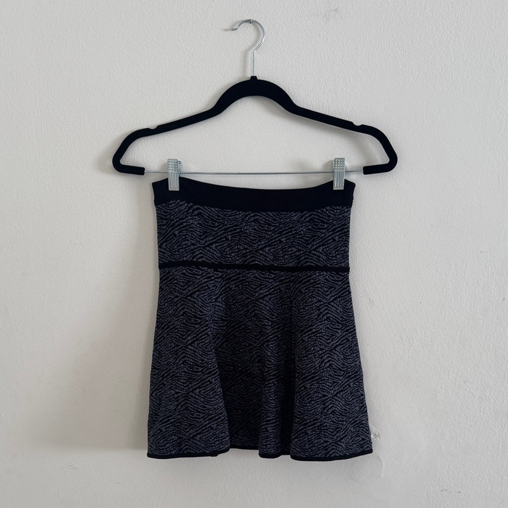A.L.C. Black and Gray Textured Knit